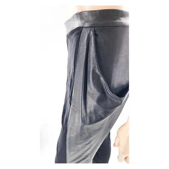 OHNE TITEL Viscose & Nappa Leather Pants NWT - Picture 6 of 12